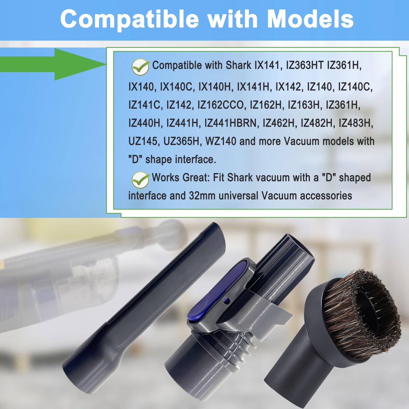IX141 Pet Cordless Stick Vacuum for Shark IX141 IZ363HT IZ361H IZ462H IZ483H …