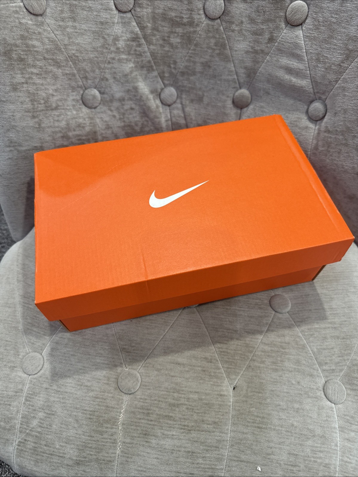 Nike Empty Shoe Replacement Box 11.5 X 7.5”x 4” Orange White Swoosh