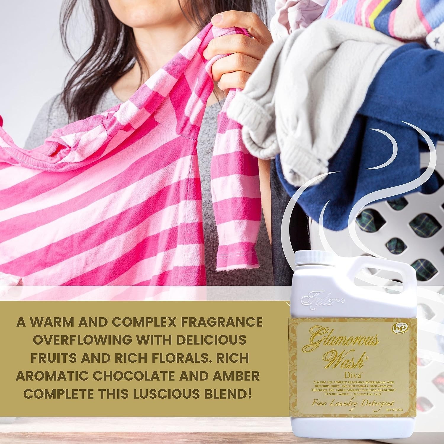 Tyler’s 16 Fl Oz Glamorous Wash & Keychain Bundle – Alluring Luxury for Laundry