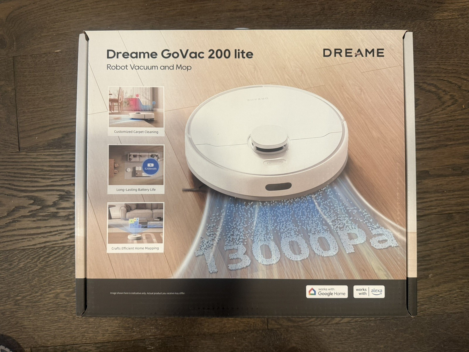 Dreame GoVac 200L Robot Vacuum & Mop 13,000Pa App Control Smart Mapping