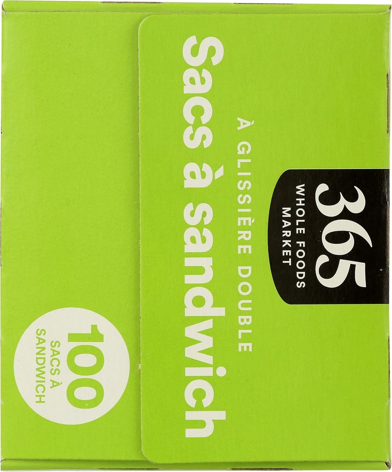 BPA Free Double Zipper Sandwich Storage Bags – 100 Count, Freshness Guaranteed