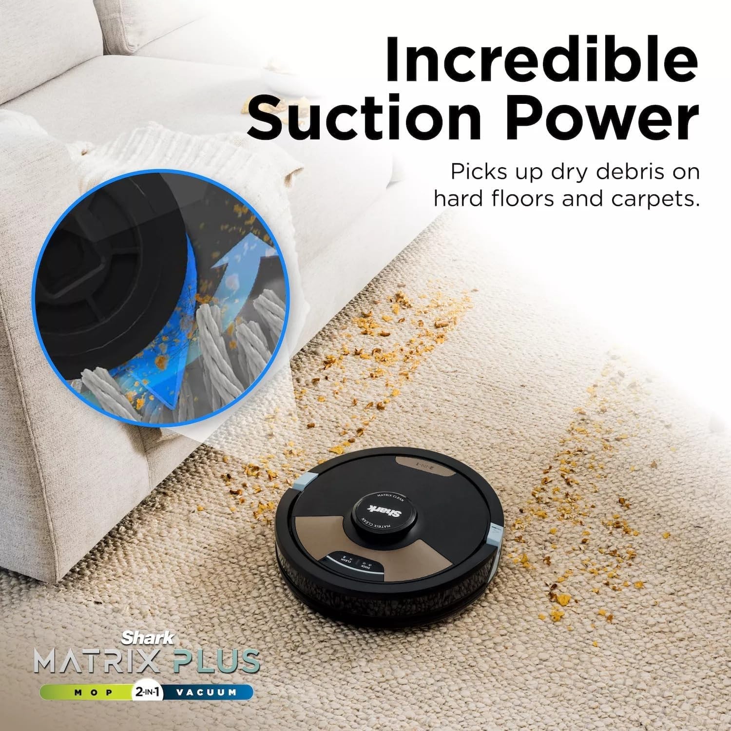Shark Matrix Plus 2-in-1 Robot Vacuum & Sonic Mop, Home – Scratch & Dent