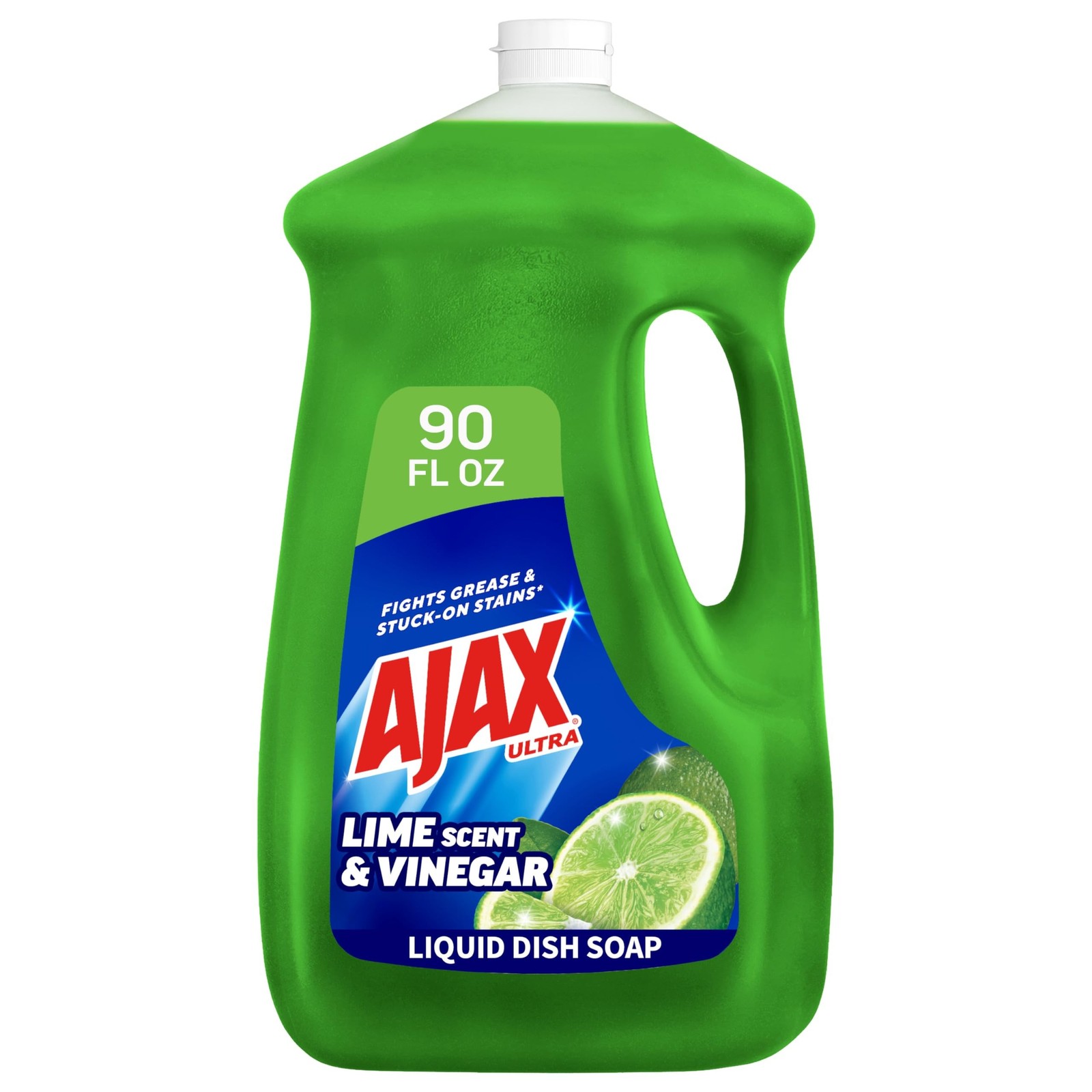 90 fl oz Ajax Ultra Dishwashing Liquid Dish Soap Refill Vinegar Lime Scent NEW