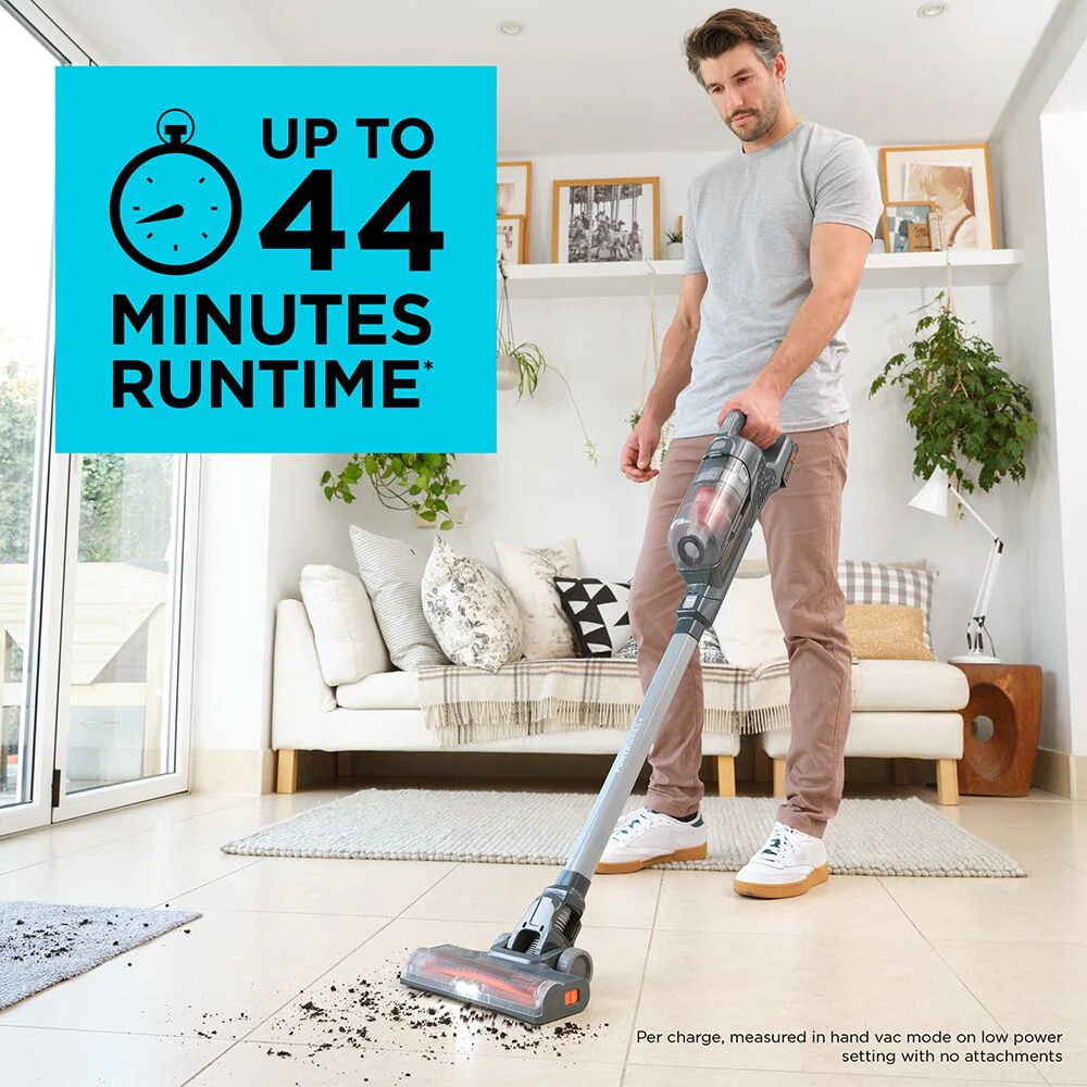 BLACK+DECKER 20V MAX* Cordless Stick Vacuum with LED Floor Lights – BHFEA18D1