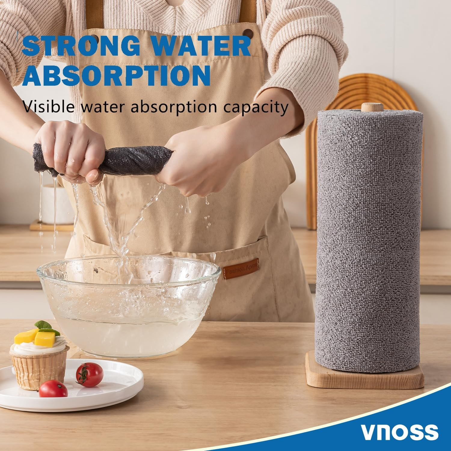 55 Pack Microfiber Cleaning Cloth Roll, Tear Away Reusable Towels, 11″ X 9″, Ult