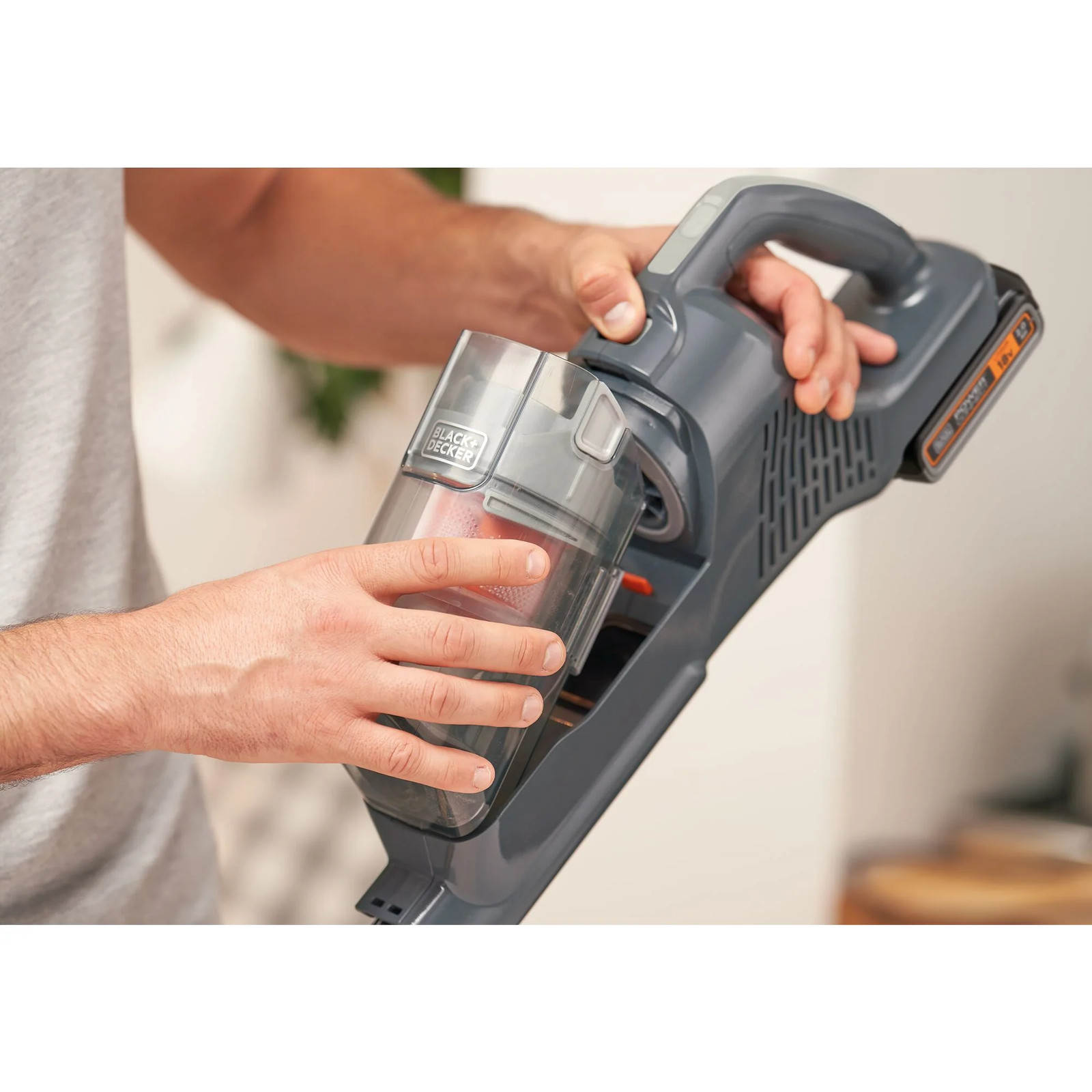 BLACK+DECKER 20V MAX* Cordless Stick Vacuum with LED Floor Lights – BHFEA18D1