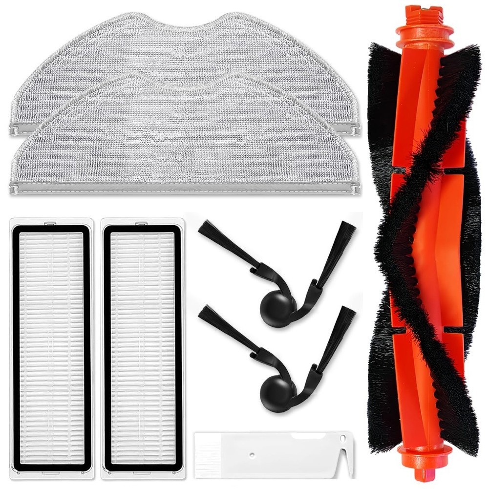 Main Brush Side Brush Filter and Mop Cloth for Xiaomi Robot Vacuum S40C E101