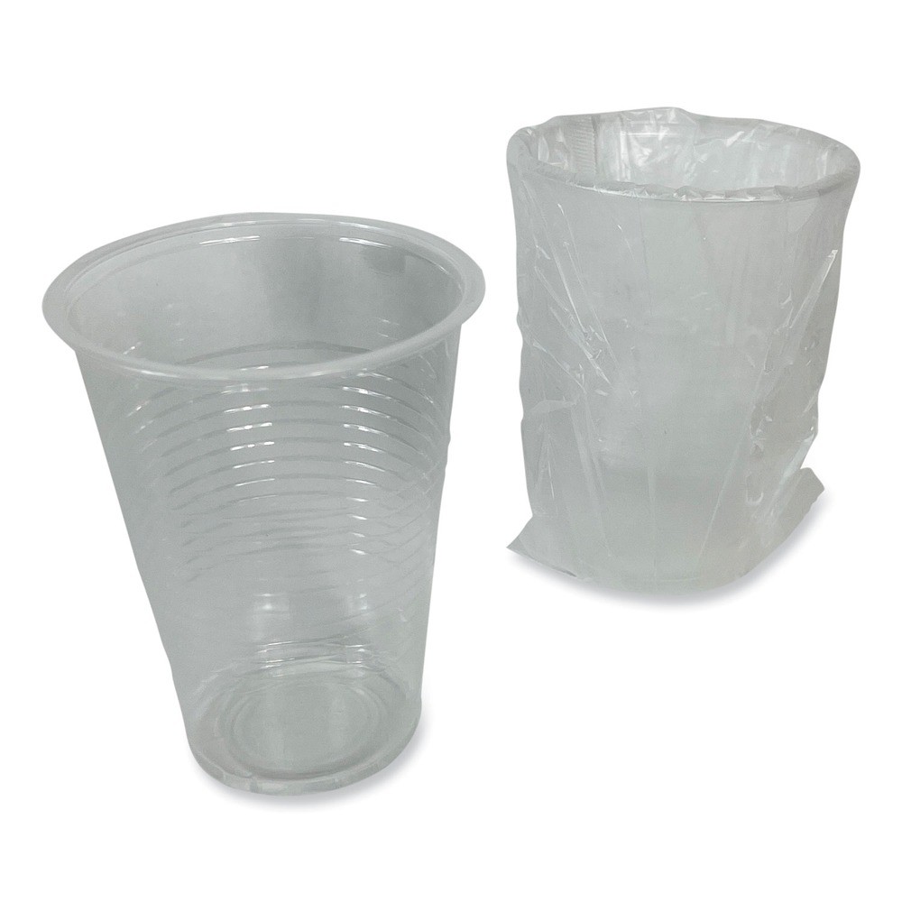 Boardwalk WRAPCUP 9 oz Translucent Plastic Cold Cups (1000/Carton) New