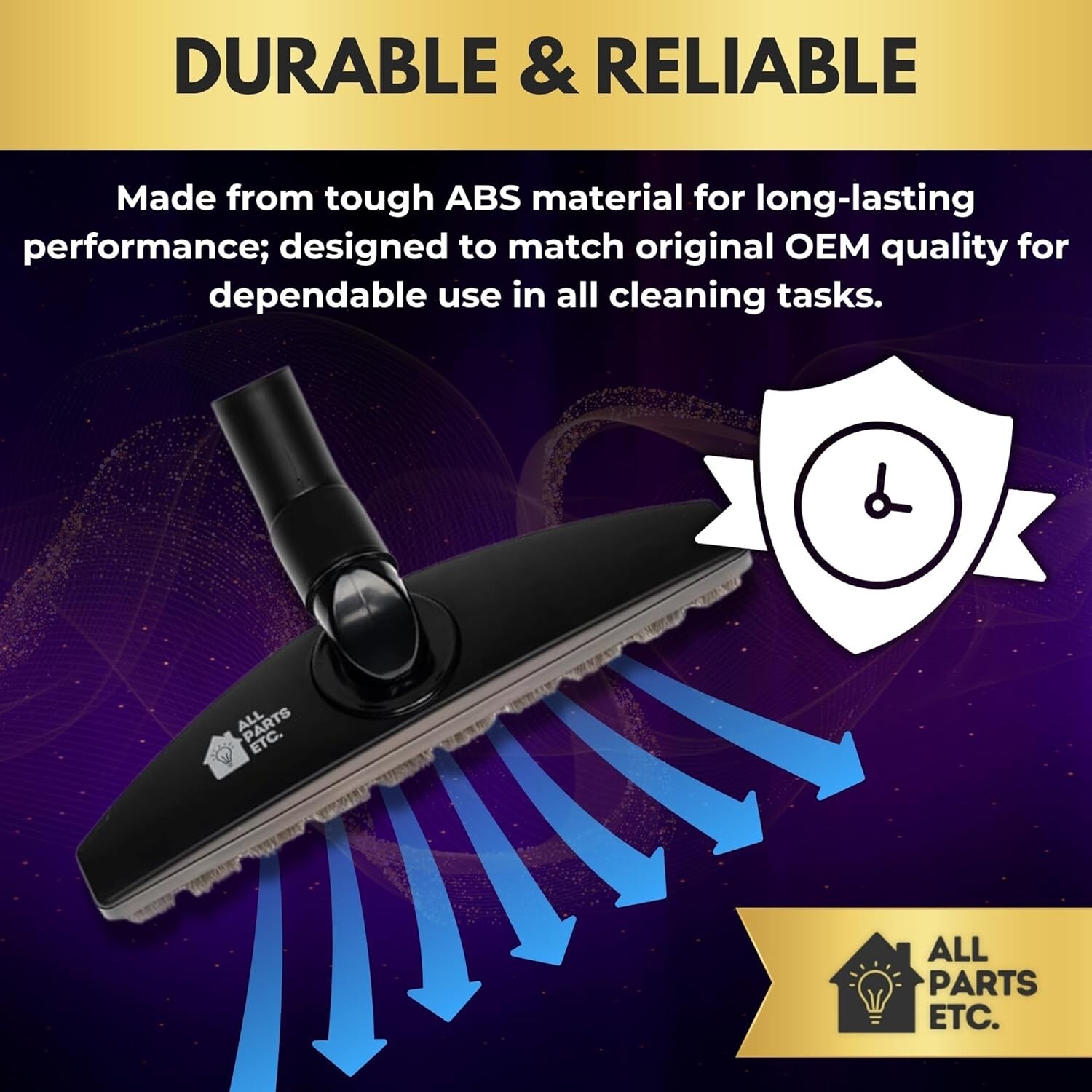 Hard Wood Tile Floor Brush Tool Attachment for all Kirby Vacuum Swivel 12″ Wide