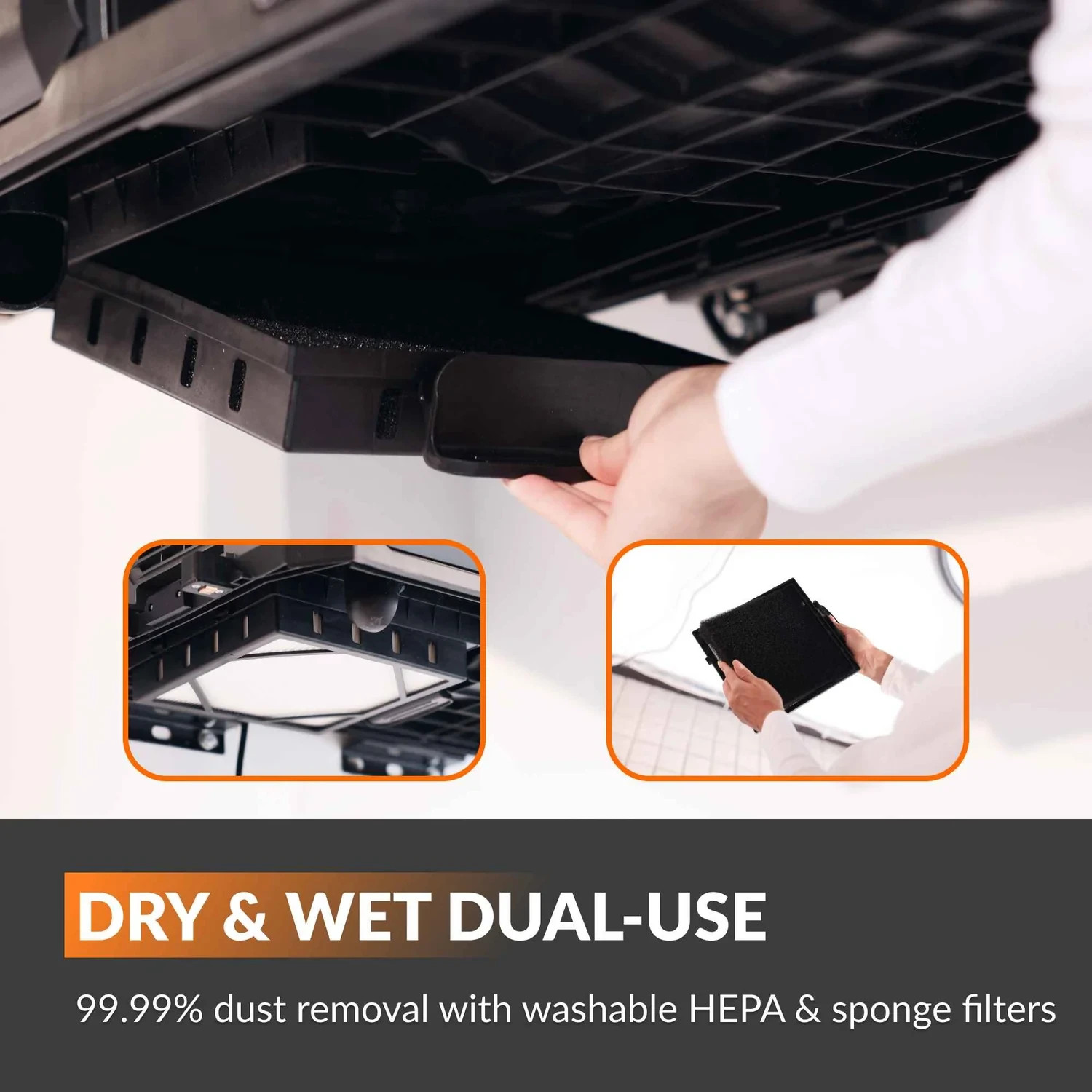 Wall Mounted Retractable Vacuum Cleaner 30FT Hose Wet Dry Garage Cleaning Kit