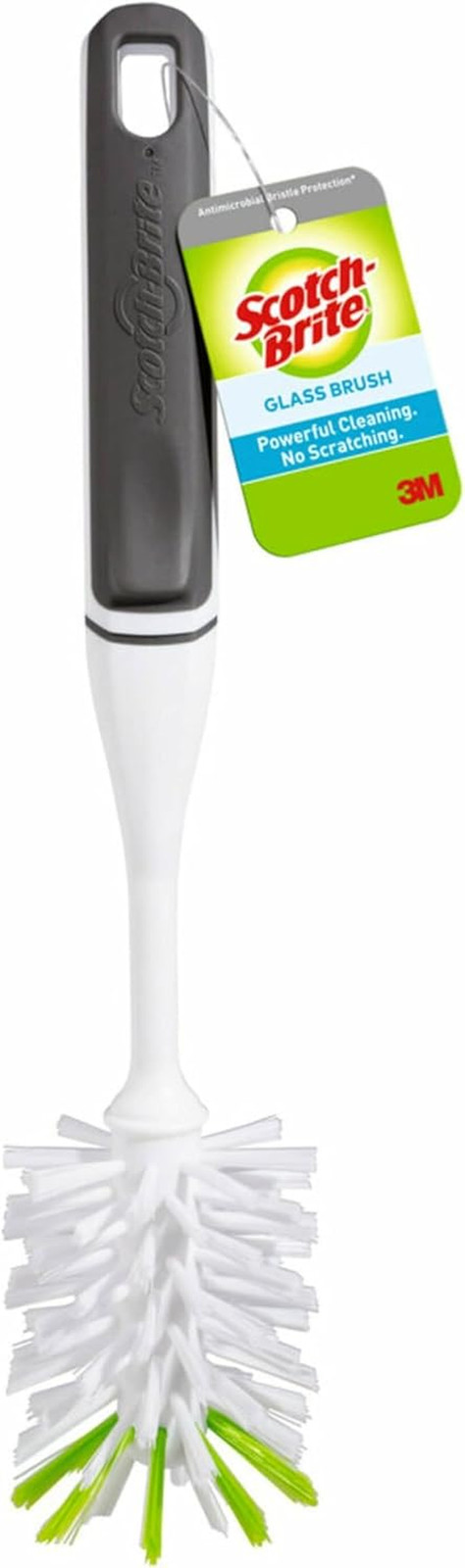 Glass and Water Bottle Brush, Long-Lasting, Safe on Glassware, Shaker Bottles, F