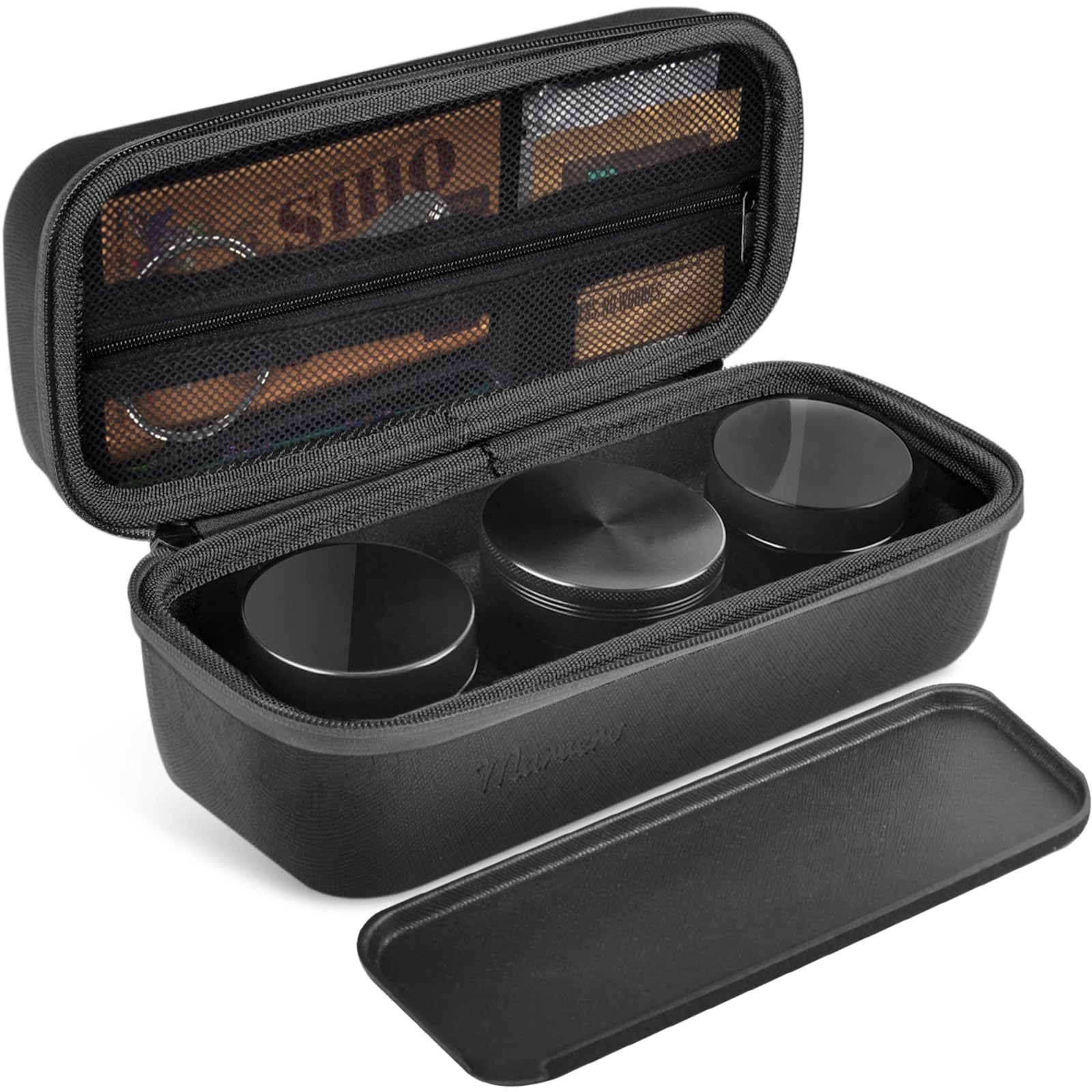 Smell Proof Bag – Smell Proof Box with Glass Jars, Multi-Functional Work Tray…