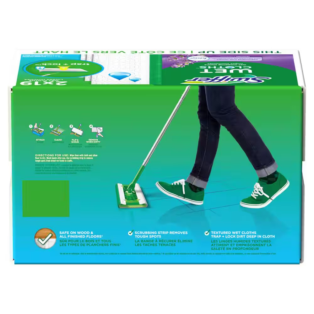 Wetjet Cleaning Wet Mop Pad Refills (24-Count, 2-Pack) Free Ship NEW