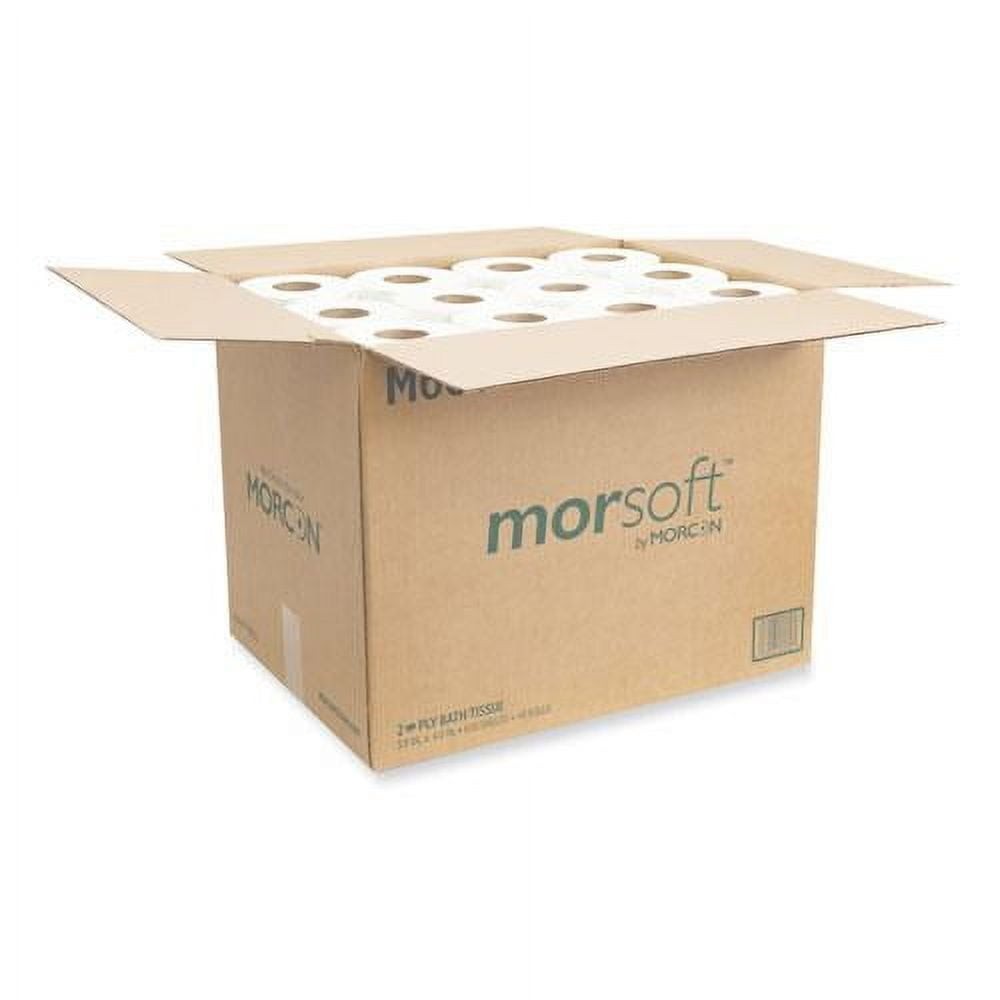 Tissue Morsoft Controlled Toilet Paper Septic Safe 2-Ply White