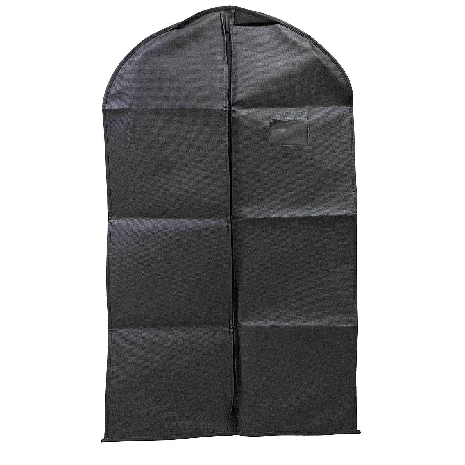 1 PCS Clothes Garment Dustproof Cover Suit Coat Dress Hanging Storage Bag Black