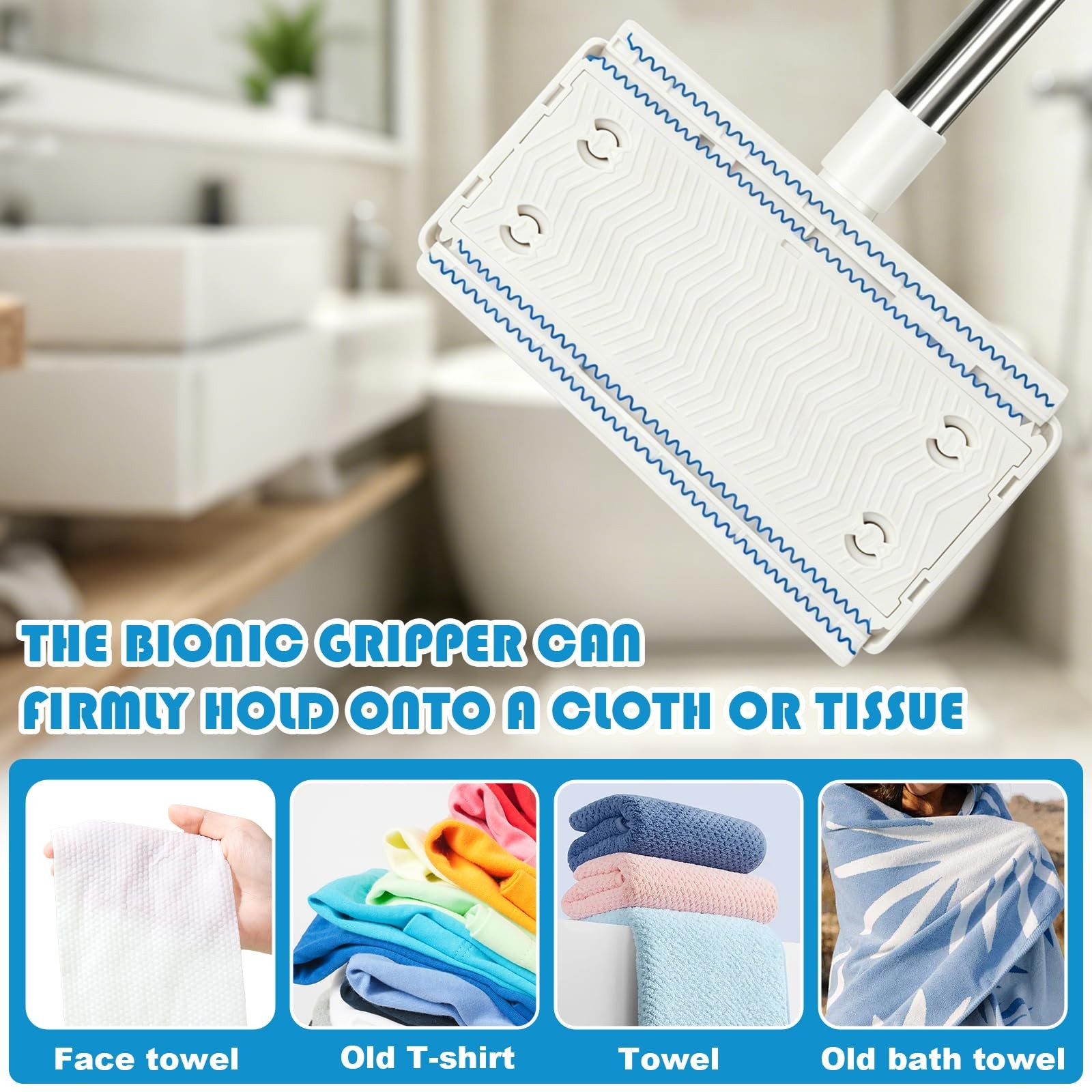 Snap Grip Mini Mop: 2026 Upgraded Disposable Dust Zero Touch No Wash Lazy Mop…