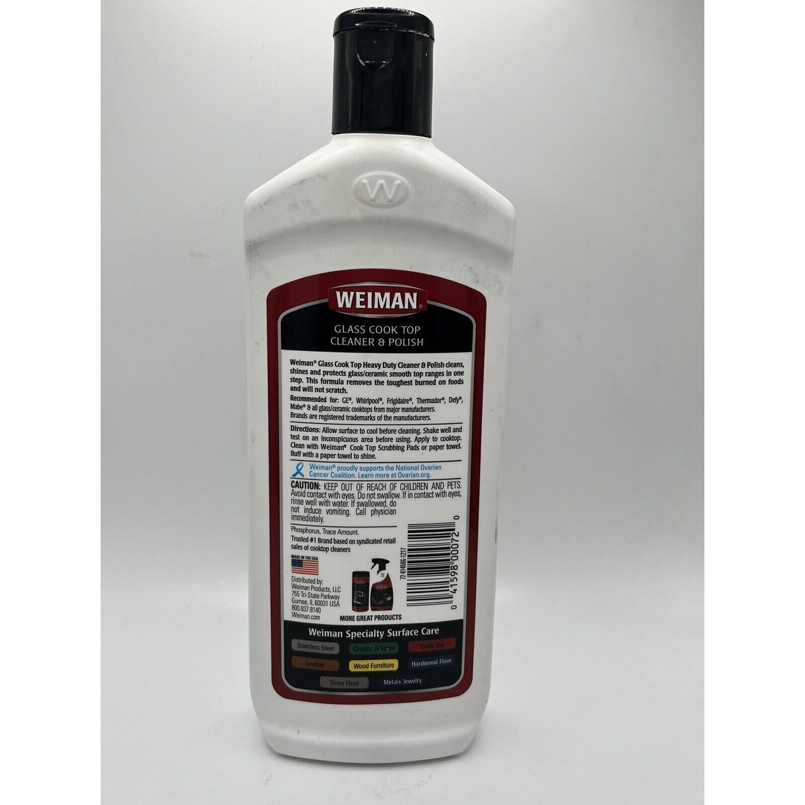 Glass Cook Top & Ceramic Range Heavy Duty CREAM Cleaner & Polish 15 oz