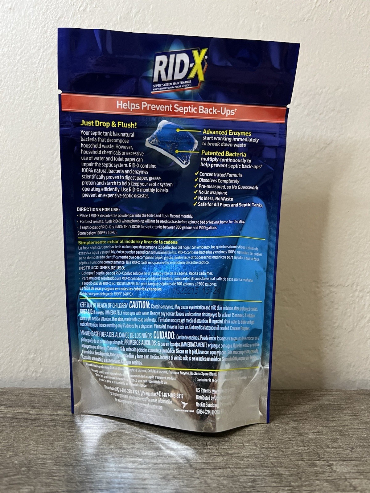 RID-X Septic System Treatment 3 Months Doses Concentrated Power Packs 3.2 oz.