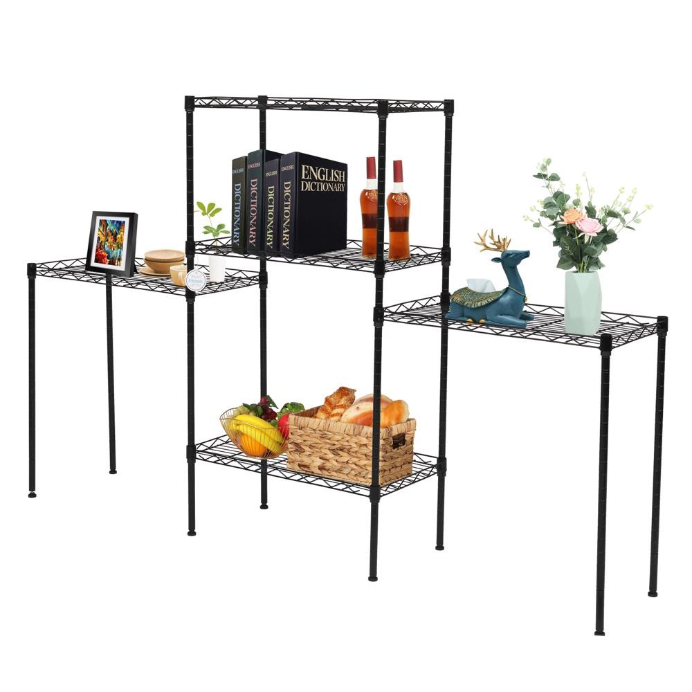 5-Tier Wire Shelves Unit Adjustable Metal Shelf Rack Kitchen Storage Organizer