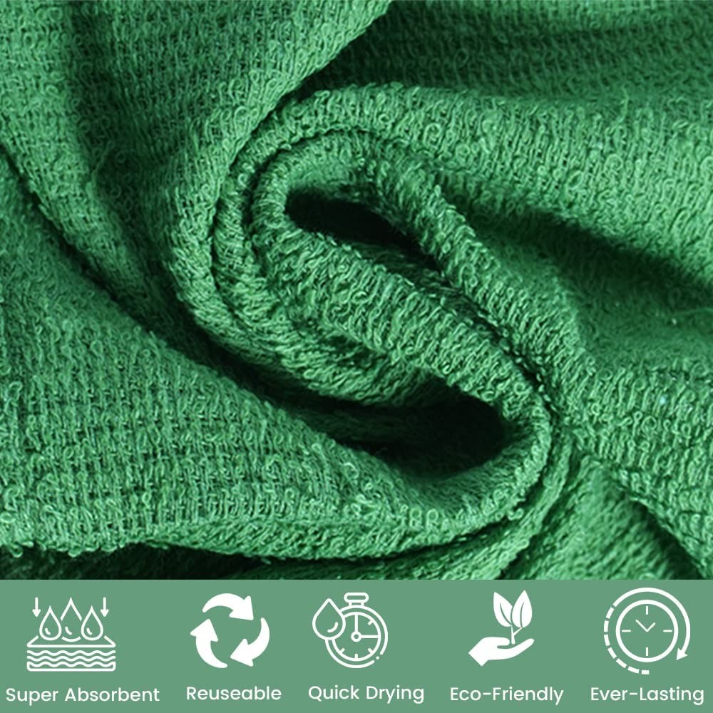 Terry Bar Mop Towels Green Value Pack Of 60 Size 14″x17″ Absorbent And Durable M