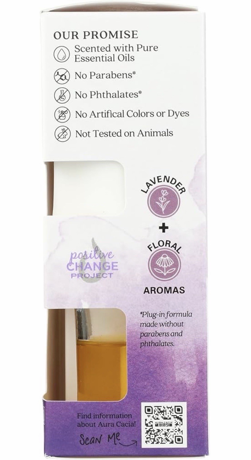 Aura Cacia Fresh Floral Plug-In Air Freshener Lavender 0.5 fl oz – Pack Of 2