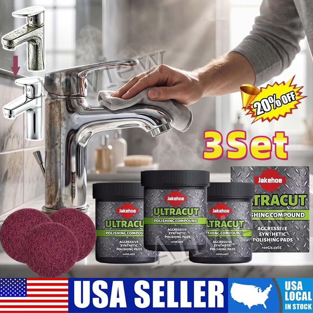 3X Ultracut Polishing Compound,Surface Restoration Polish With Pad 100G~US STOCK