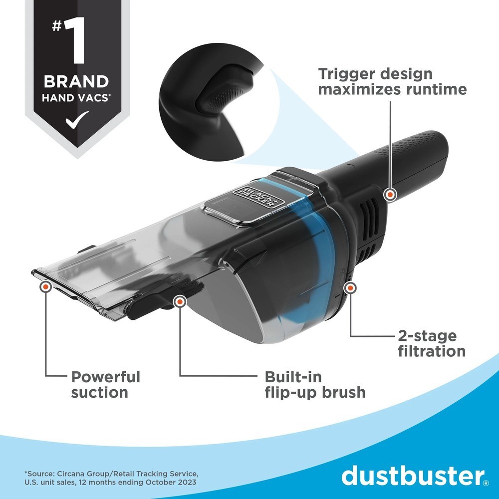 BLACK+DECKER dustbuster® blast™ 8V Cordless Handheld Vacuum – HNVD215J00 – NEW