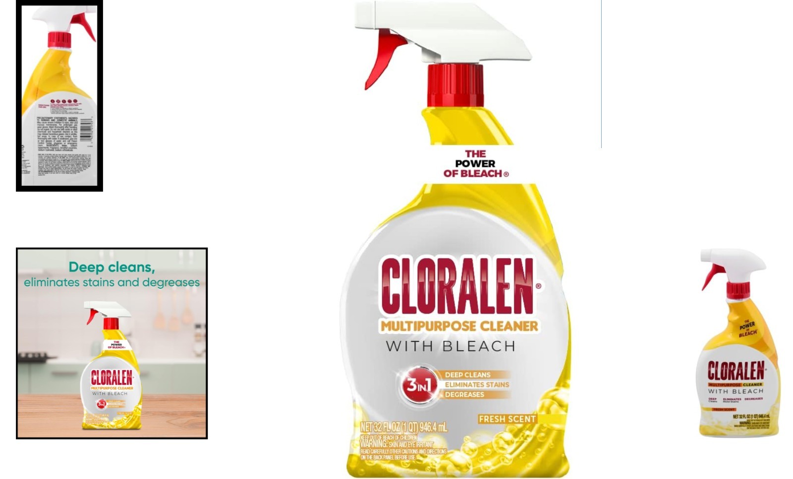 32 oz Eco-Friendly All-Purpose Cleaner with Bleach – Deep Clean & Deodorize