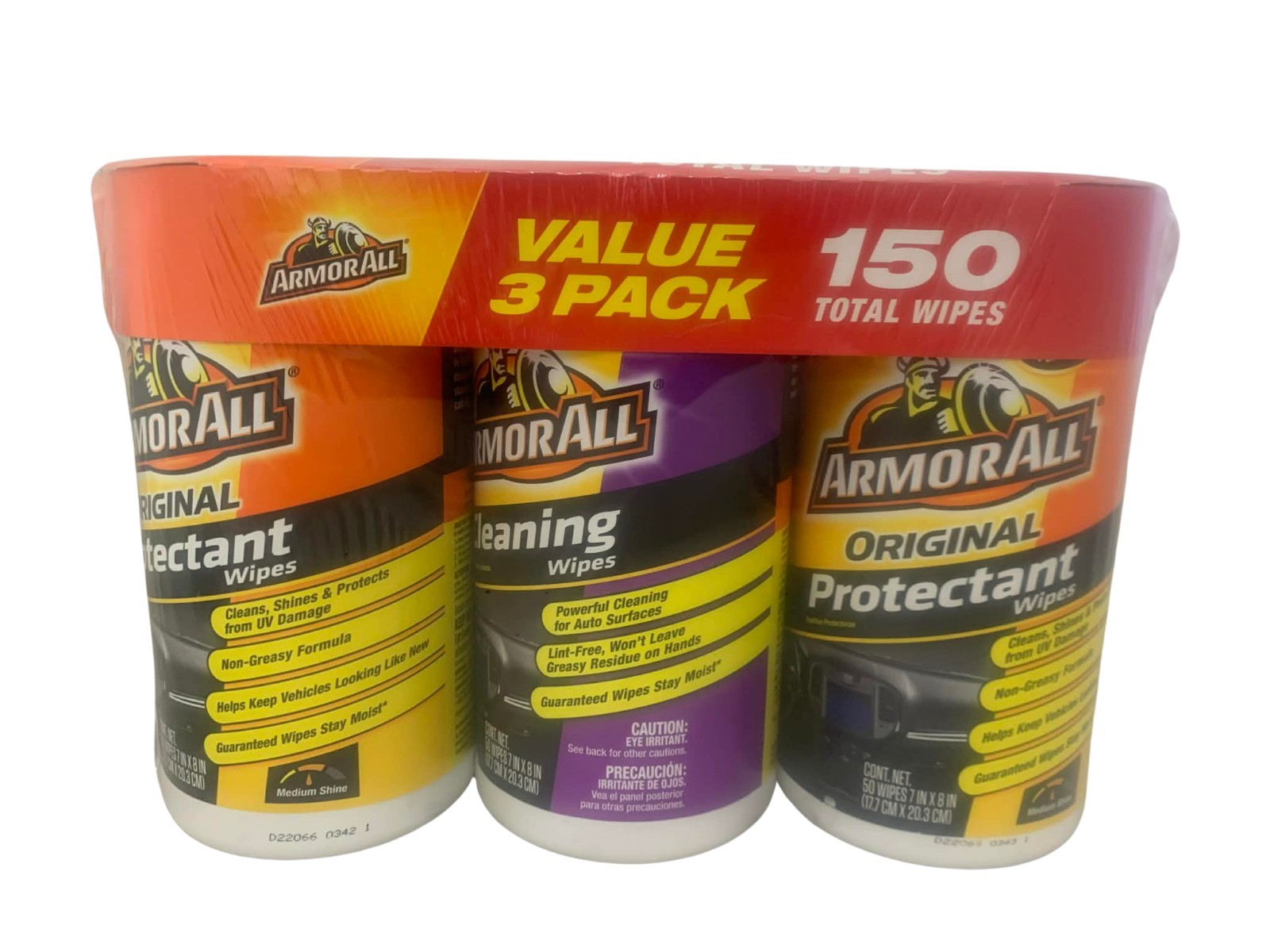 Ultimate Auto Interior Wipes Set 150 Count Cleaning And Protectant Combo