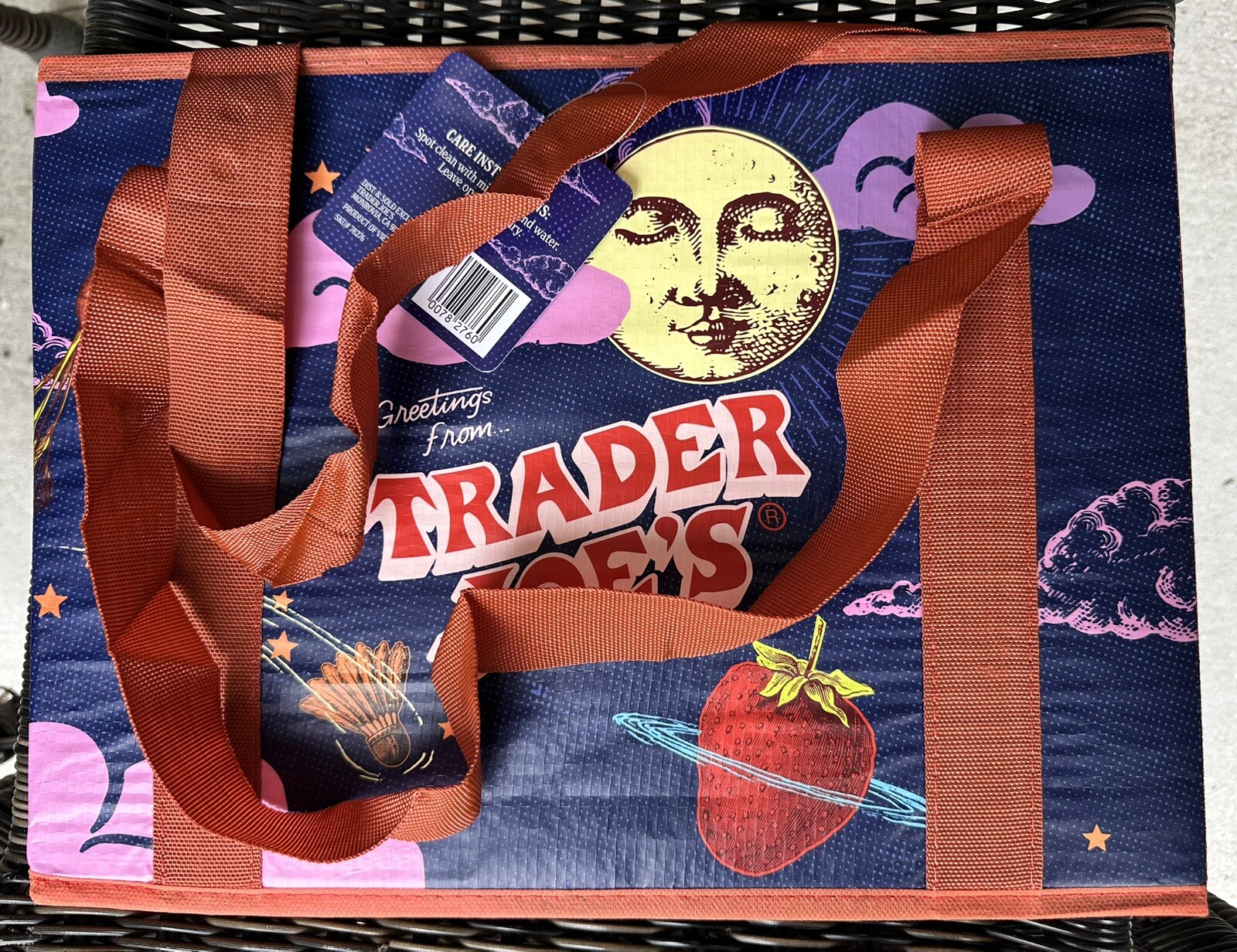 Trader Joe’s NEW 💚 STAND-UP COLLAPSIBLE REUSABLE GROCERY SHOPPING TOTE GIFT BAG
