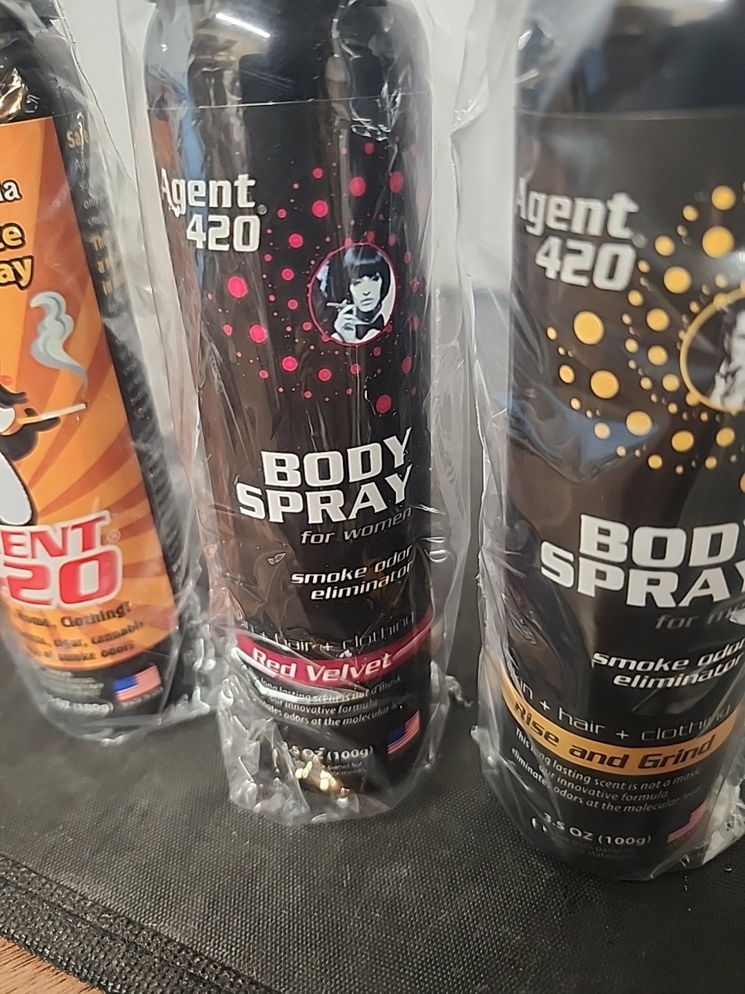 3 AGENT 420 3.5oz Assortment WEED Smoke Odors Eliminator car Air Freshener