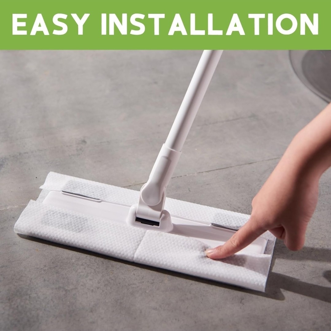 Sweeper 2 in 1 Mops Kit, 1 PC Swift Mop & 20 PCS Refills, Disposable Dry & Wet