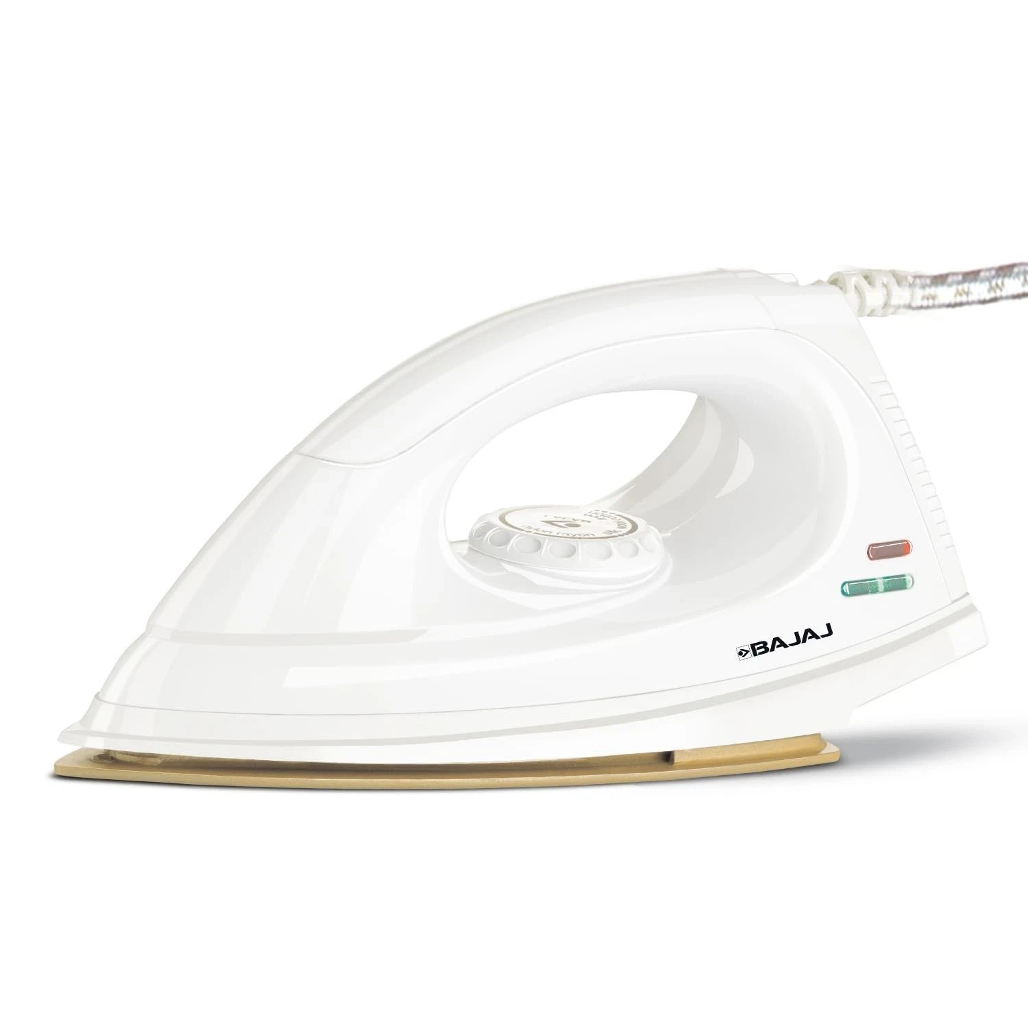 Bajaj DX-7 1000 Watts Dry Iron | Advance Soleplate Light Weight Iron White 220V