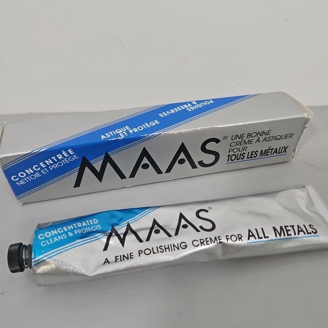 MAAS Concentrated A Fine Polishing Creme for All Metals 4 oz Partial Tube 3.6