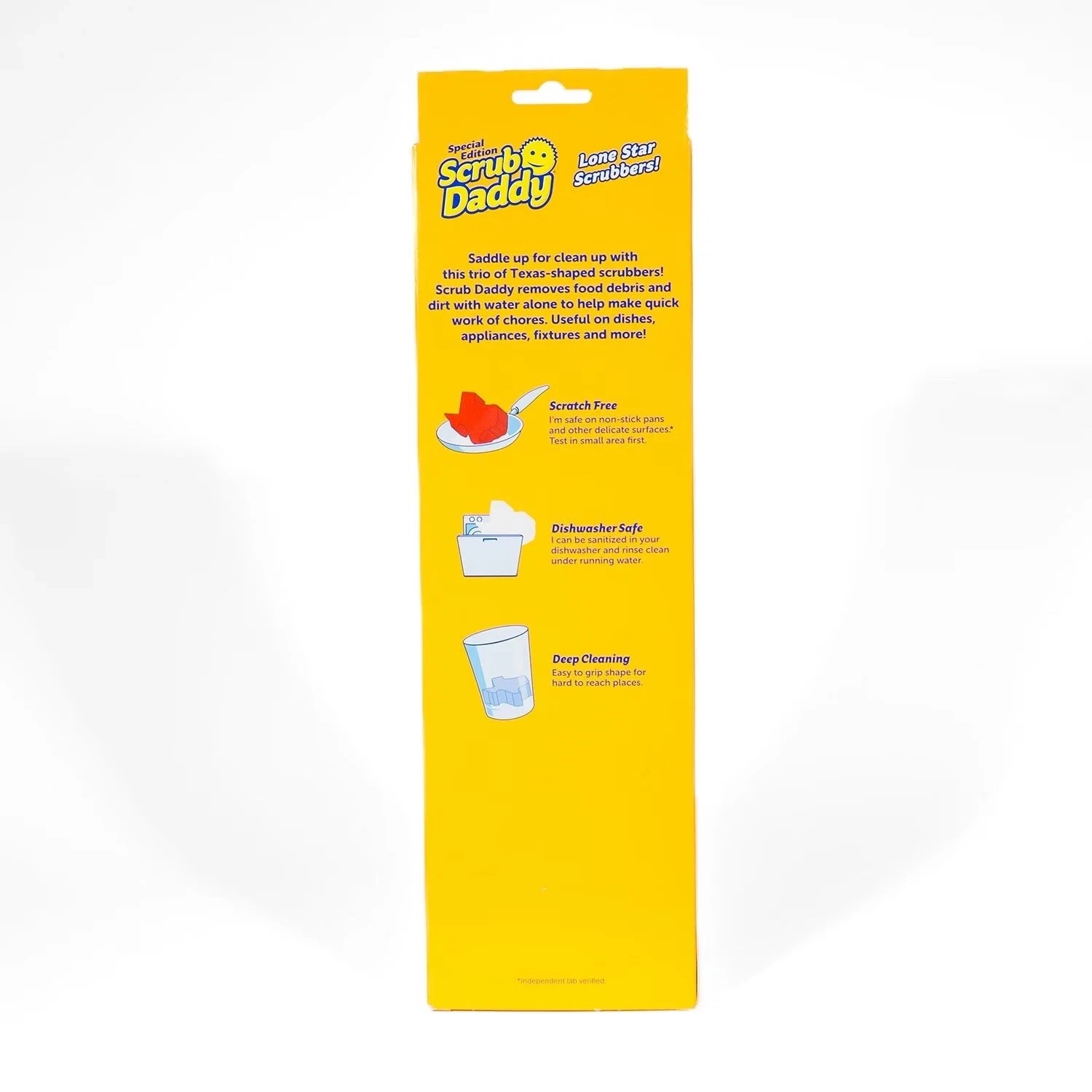 Scrub Daddy Texas Shape FlexTexture Scrubber Sponge 3 Pack Special Edition New