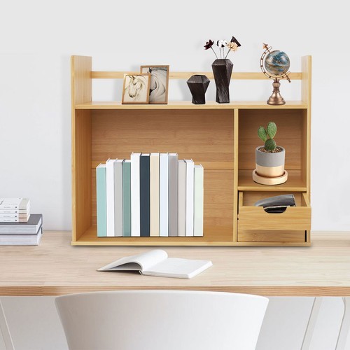 Small Bookshelf for Students on Their Desks Minimalist Office Desk Bookshelf NEW