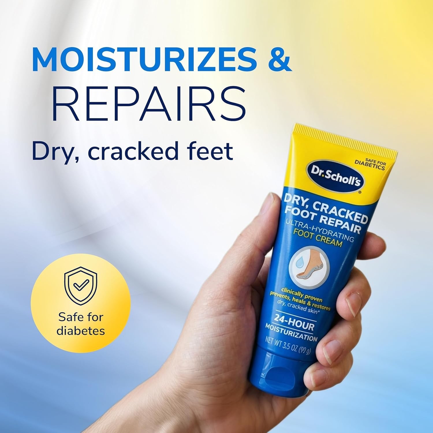 Dr. Scholl’s Dry, Cracked Foot Repair Ultra Hydrating Foot Cream, 3.5 oz