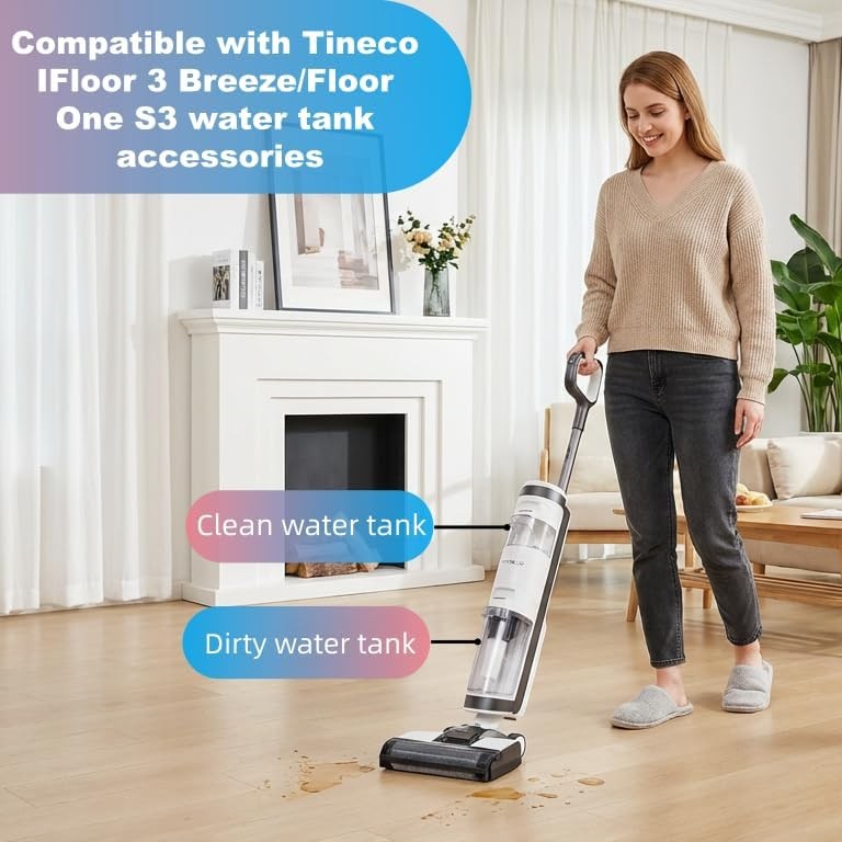 Clean Water Tank Compatible for Tineco Floor One S3/ Ifloor 3 Breeze,Replacement