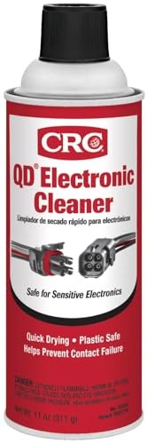 Electronic Cleaner 11oz Quick Dry Spray CRC 05103 for Electrical Contacts