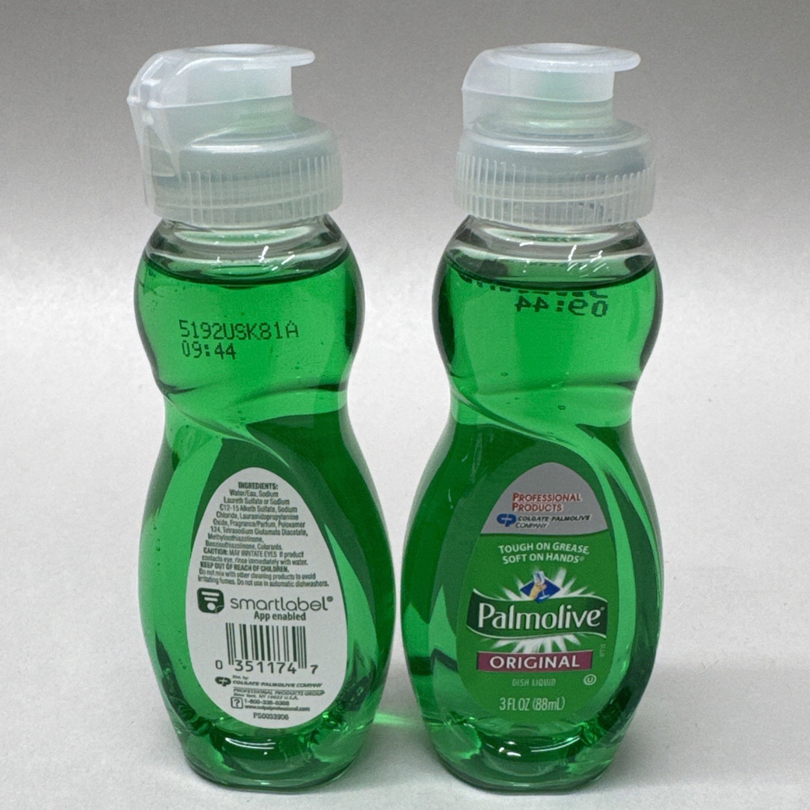 PALMOLIVE Travel Size Liquid DISH SOAP 3 oz each Lot of 4