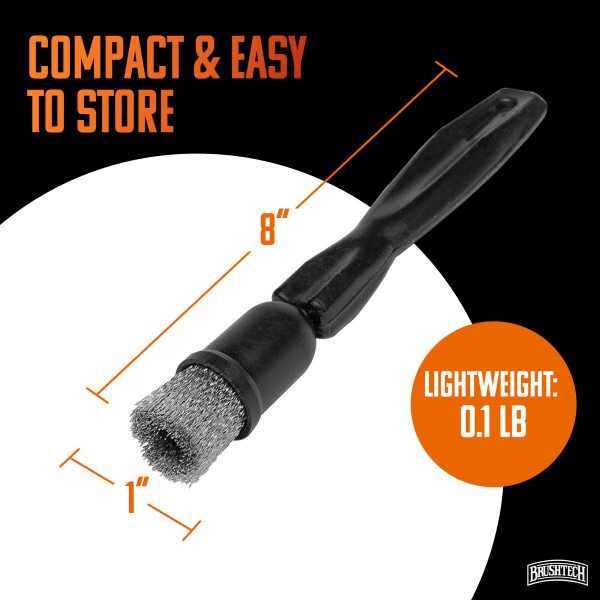 Brushtech Cast Iron Cookware Cleaning Brush – Heavy Duty Tough Bristles