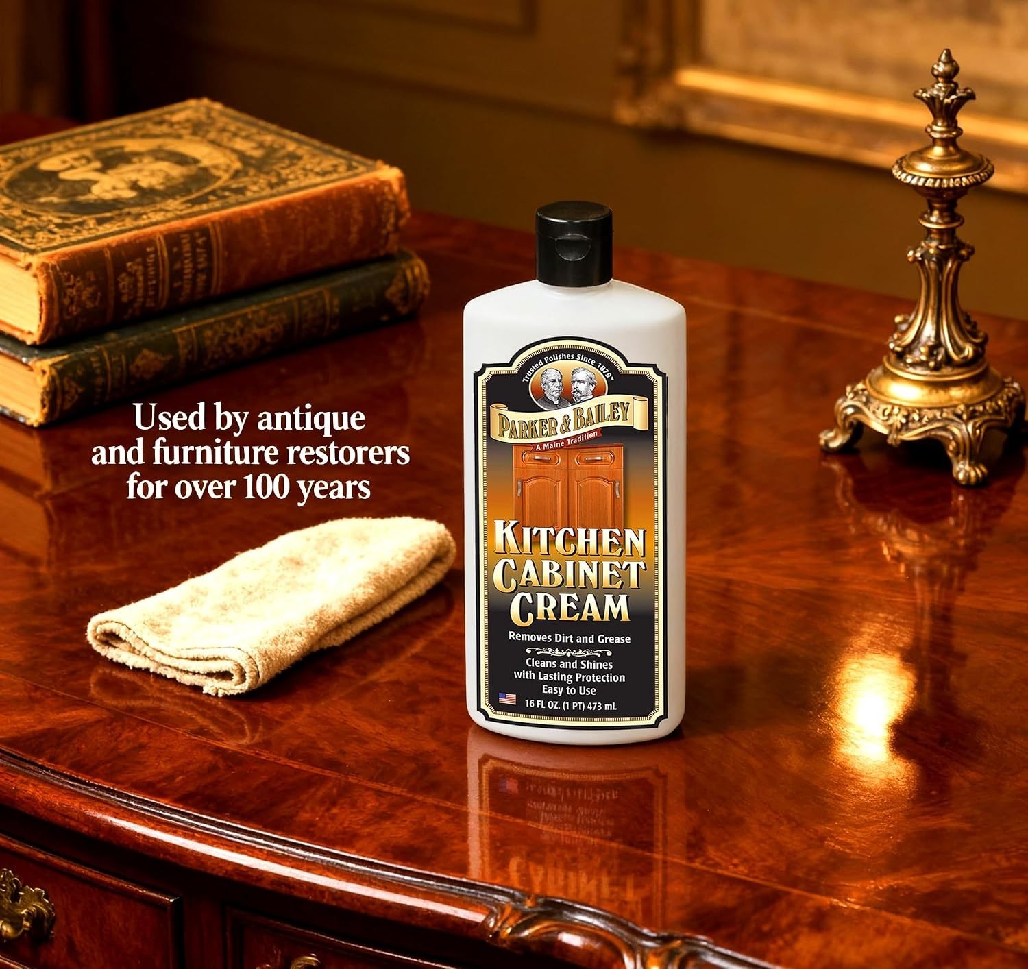 Parker and Bailey Kitchen Cabinet Cream-Wood Cleaner-Grease Remover 16 oz 1