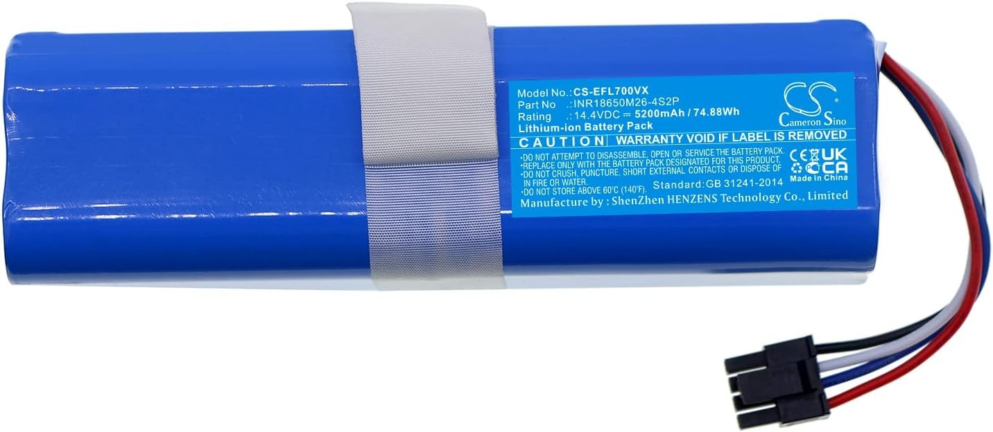 New 5200mAh Replacement Battery for Eufy Robovac L70 Hybrid T2190 T2190G21 PN.