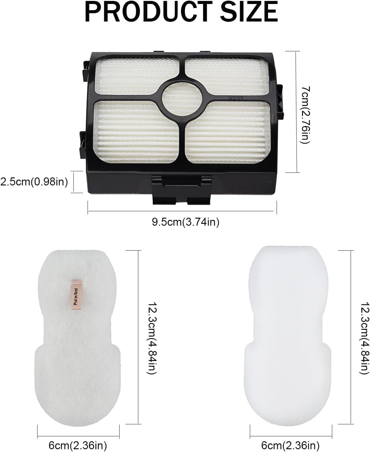 Vacuum Filter Replacement for Shark HZ3002 HZ3000 HZ4001AMZ HZ4002 Stratos