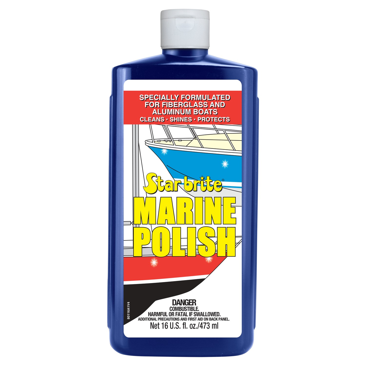 Star Brite 80116 Marine Durable-Formula 16 oz. Polish Liquid 1.75 L x 3.5 W in.