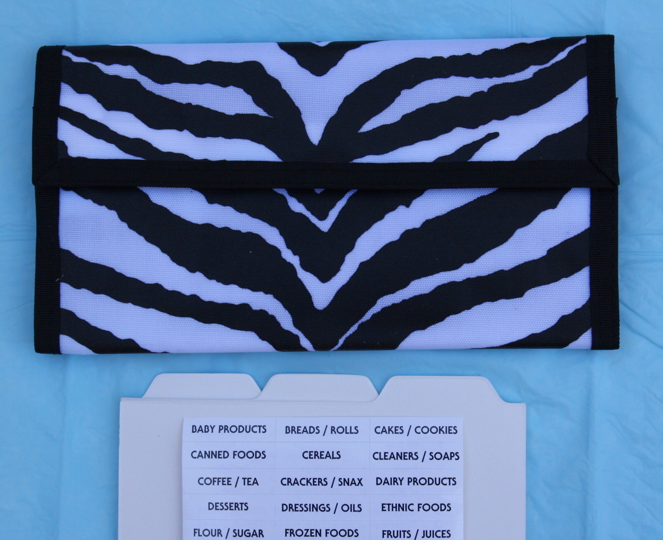 Zebra Pattern Hannah Hansen Coupon Organizer with 2 Free Organizers