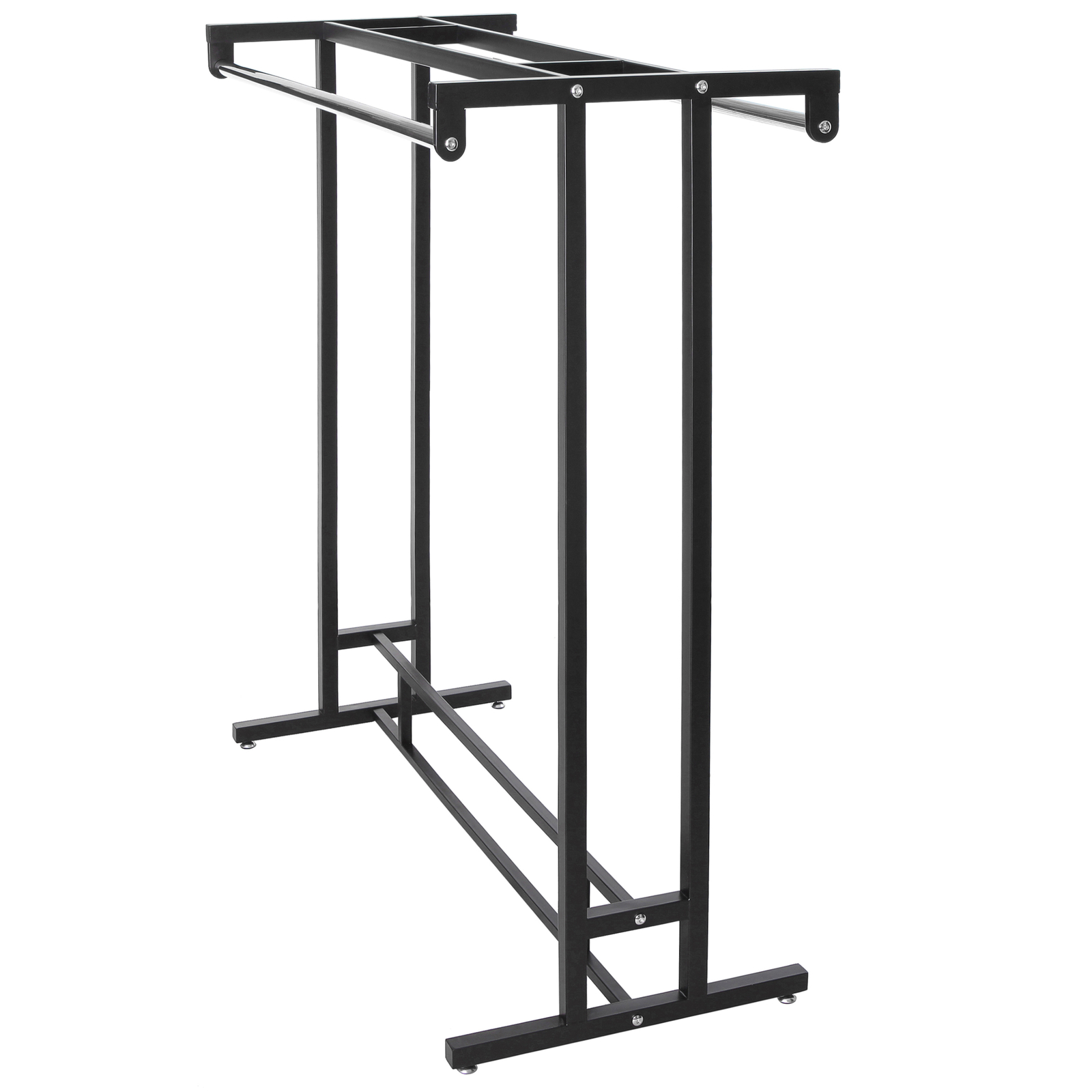 Stainless Steel Double Rod Hangrail Department Store Style Clothes/Garment Rack