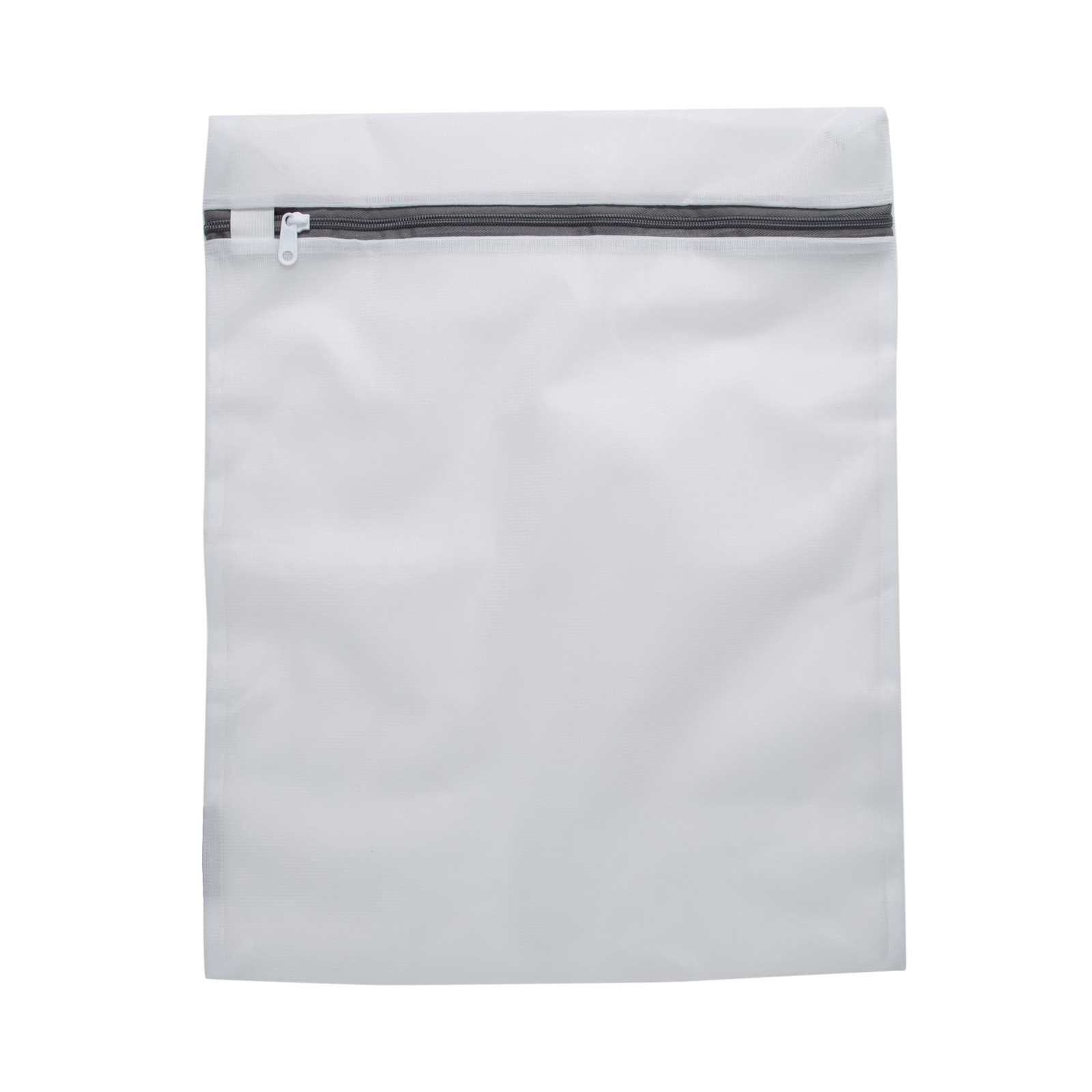 Large Mesh Laundry Bag Wash Garment Delicates Clothes Zipper 15 x 17.5 Inch Whit