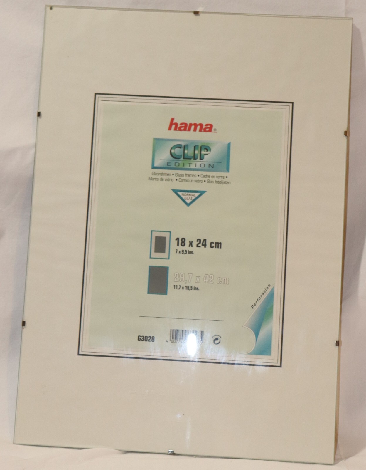 Hama Glass Frameless Frame 18cm x 24cm