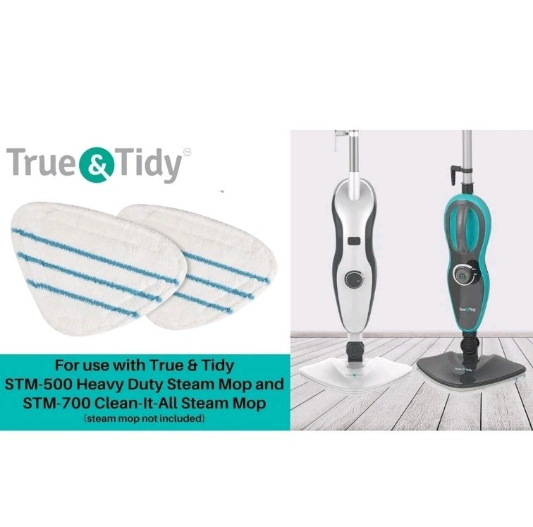 True & Tidy, MP-500 Mop Pad Pack Refill for STM-500, STM-700, 2-pack